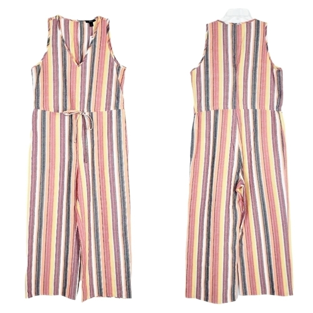 DREW Anthropologie striped jumpsuit NWT